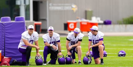 Minnesota Vikings kickers, punters and long snappers, including rookie Australian Oscar Chapman