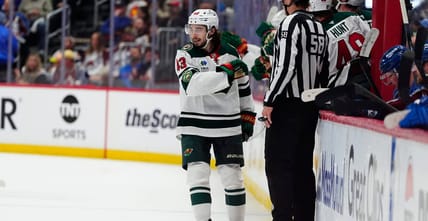 Quinn Hughes - Stanley Cup Playoffs-Minnesota Wild at Colorado Avalanche