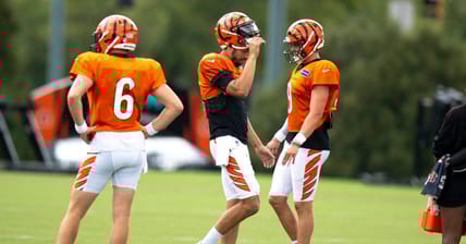 New Minnesota Vikings QB Desmond Ridder with the Cincinnati Bengals