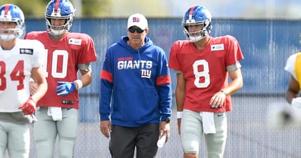 New Minnesota Gophers assistant coach, Mike Shula (as QB coach of the New York Giants)