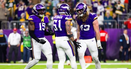 Minnesota Vikings linebackers, including Blake Cashman