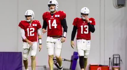 Daniel Jones, Sam Darnold, Nick Mullens - Minnesota Vikings quarterbacks