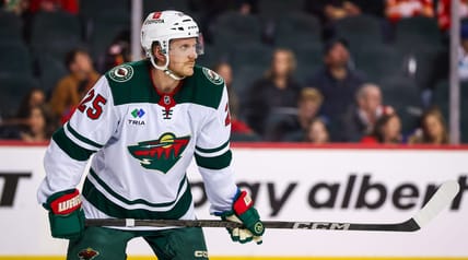 Jonas Brodin - Minnesota Wild at Calgary Flames