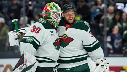 Jesper Wallstedt, Filip Gustavsson - Minnesota Wild at Columbus Blue Jackets