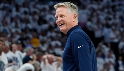 Steve Kerr - NBA Playoffs - Golden State Warriors at Minnesota Timberwolves