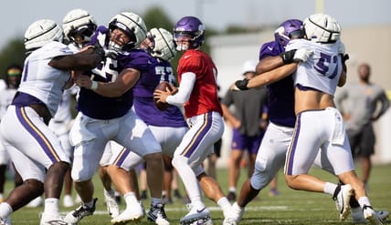 JJ McCarthy - Minnesota Vikings practice