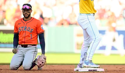 Former Minnesota Twins SS Carlos Correa - Houston Astros at Boston Red Sox