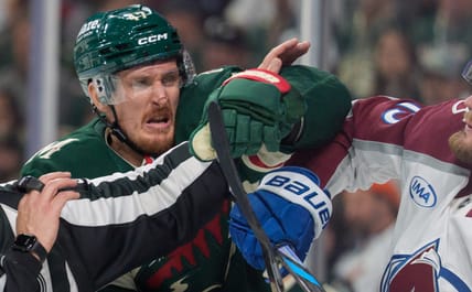 Michael McCarron - NHL Stanley Cup Playoffs -Colorado Avalanche at Minnesota Wild