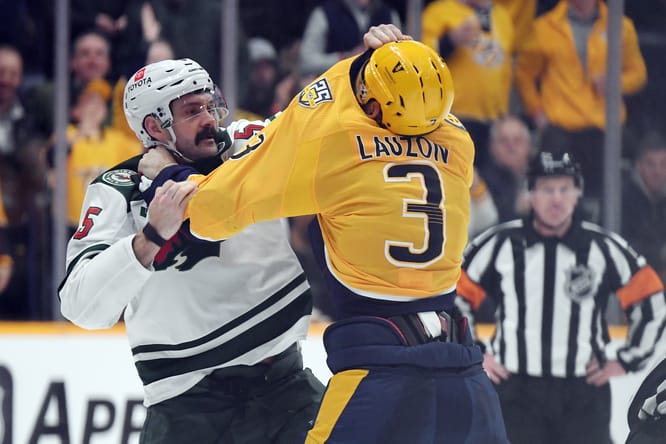 NHL: Minnesota Wild at Nashville Predators