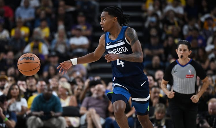 Rob Dillingham -Minnesota Timberwolves at Los Angeles Lakers (Preseason)