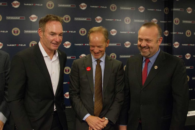 Jim Pohlad, Dave St. Peter, Paul Molitor, Minnesota Twins