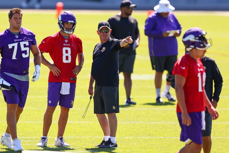 Kirk Cousins, Mike Zimmer - Minnesota Vikings Minicamp