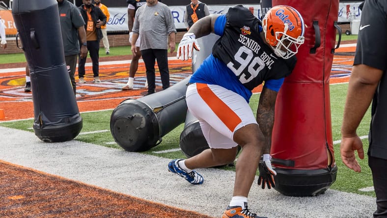 Cam'Ron Jackson - Florida Gators: NCAA Senior Bowl Practice