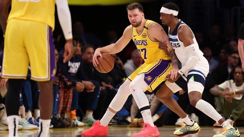 Luka Doncic - NBA Playoffs - Minnesota Timberwolves at Los Angeles Lakers