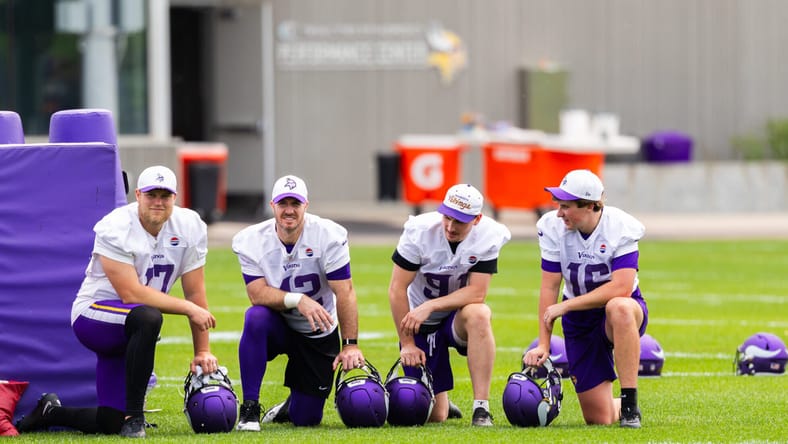 Minnesota Vikings kickers, punters and long snappers, including rookie Australian Oscar Chapman