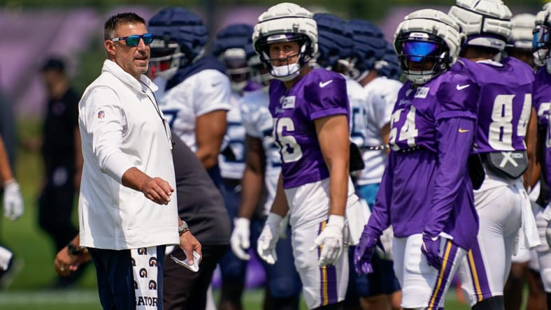 Mike Vrabel joint practice vs the Minnesota Vikings