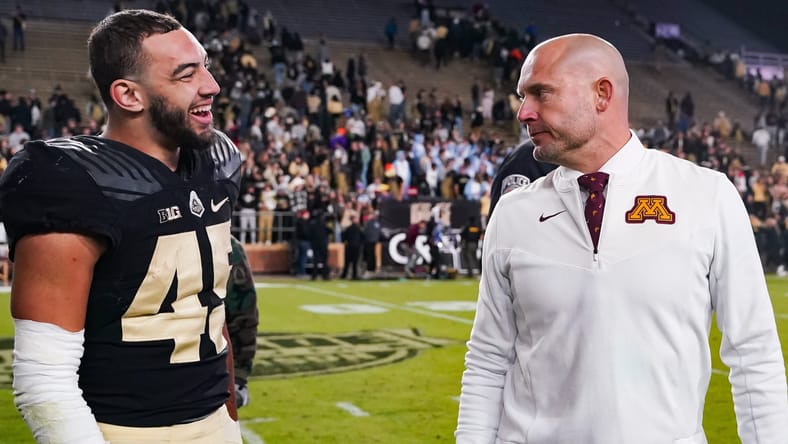 P.J. Fleck : Minnesota Gophers at Purdue Boilermakers