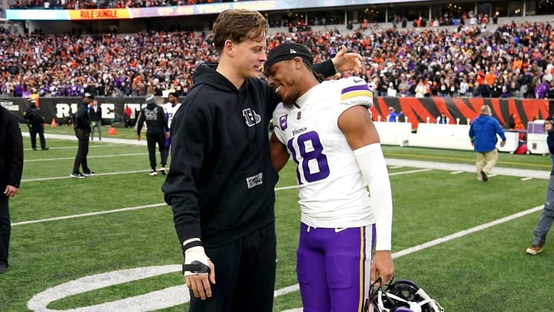 Cincinnati Bengals QB Joe Burrow and Minnesota Vikings wide receiver, Just Jefferson