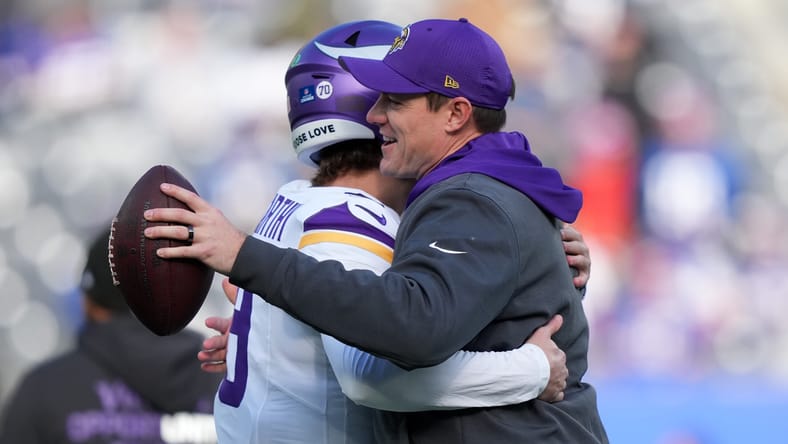 JJ McCarthy - Kevin O'Connell - Minnesota Vikings at New York Giants