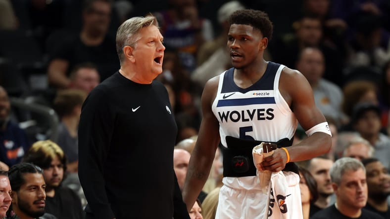 Anthony Edwards and Chris Finch - Minnesota Timberwolves