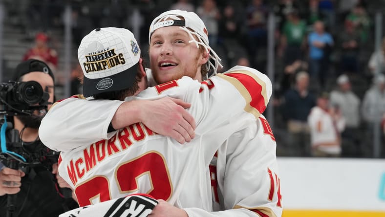 Minnesota Wild 2022 2nd round draft pick Rieger Lorenz : Frozen Four-National Championship