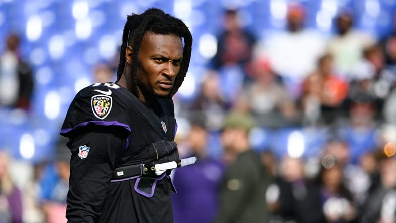 Minnesota Vikings rumored free agent target, Deandre Hopkins (with the Baltimore Ravens)