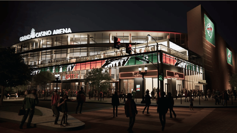 Renderings for Minnesota Wild planned upgrades at Grand Casino Arena in St. Paul, MN