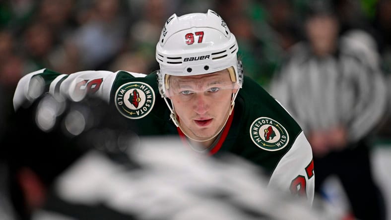 Kirill Kaprizov : Stanley Cup Playoffs-Minnesota Wild at Dallas Stars