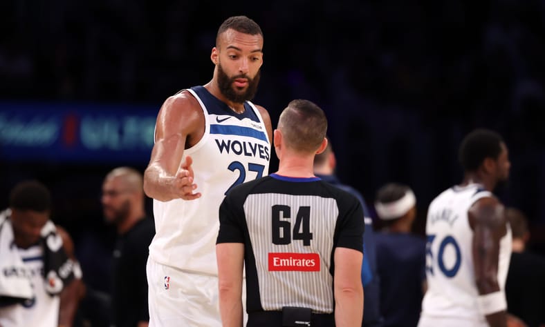 Rudy Gobert - NBA Playoffs - Minnesota Timberwolves at Los Angeles Lakers