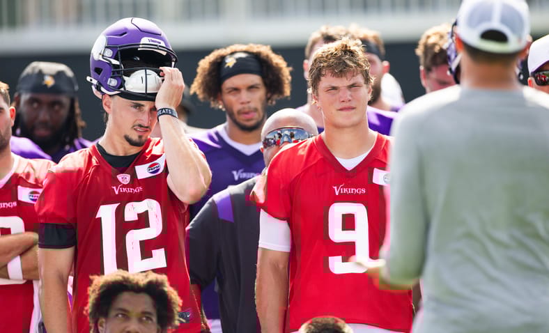 Max Brosmer and JJ McCarthy - Minnesota Vikings Training Camp