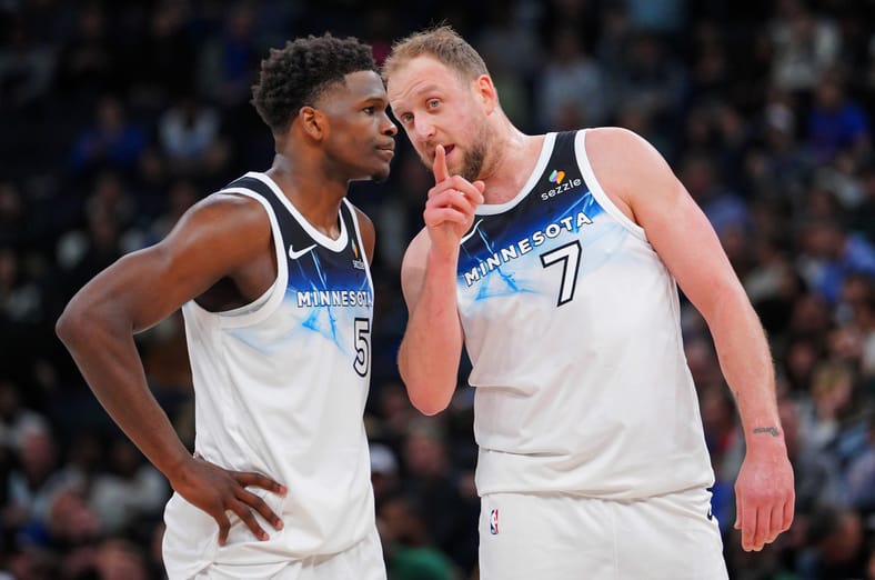 Joe Ingles, Anthony Edwards: Milwaukee Bucks at Minnesota Timberwolves