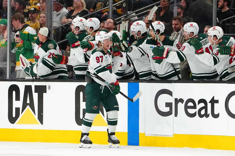 Kirill Kaprizov - Stanley Cup Playoffs -Minnesota Wild at Vegas Golden Knights
