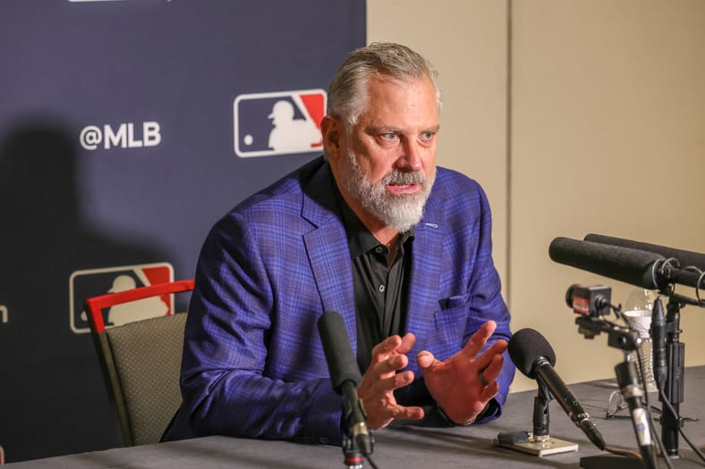 New Minnesota Twins manager Derek Shelton at the 2025 MLB Winter Meetings