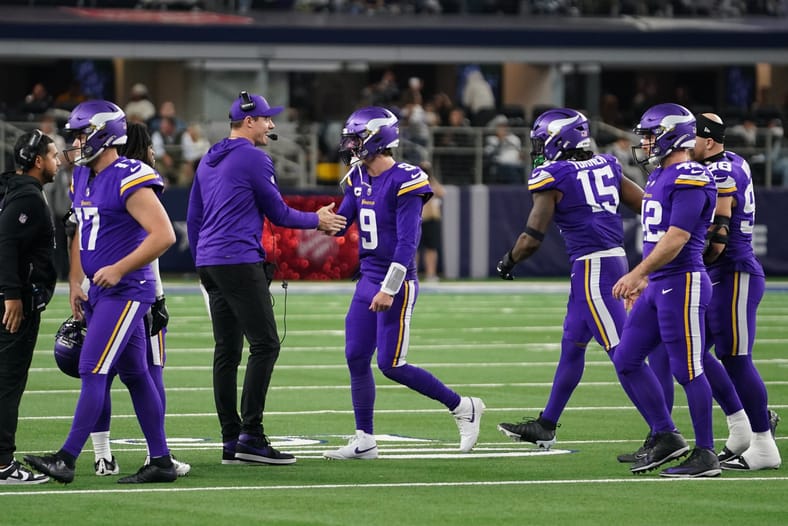 JJ McCarthy : Minnesota Vikings at Dallas Cowboys