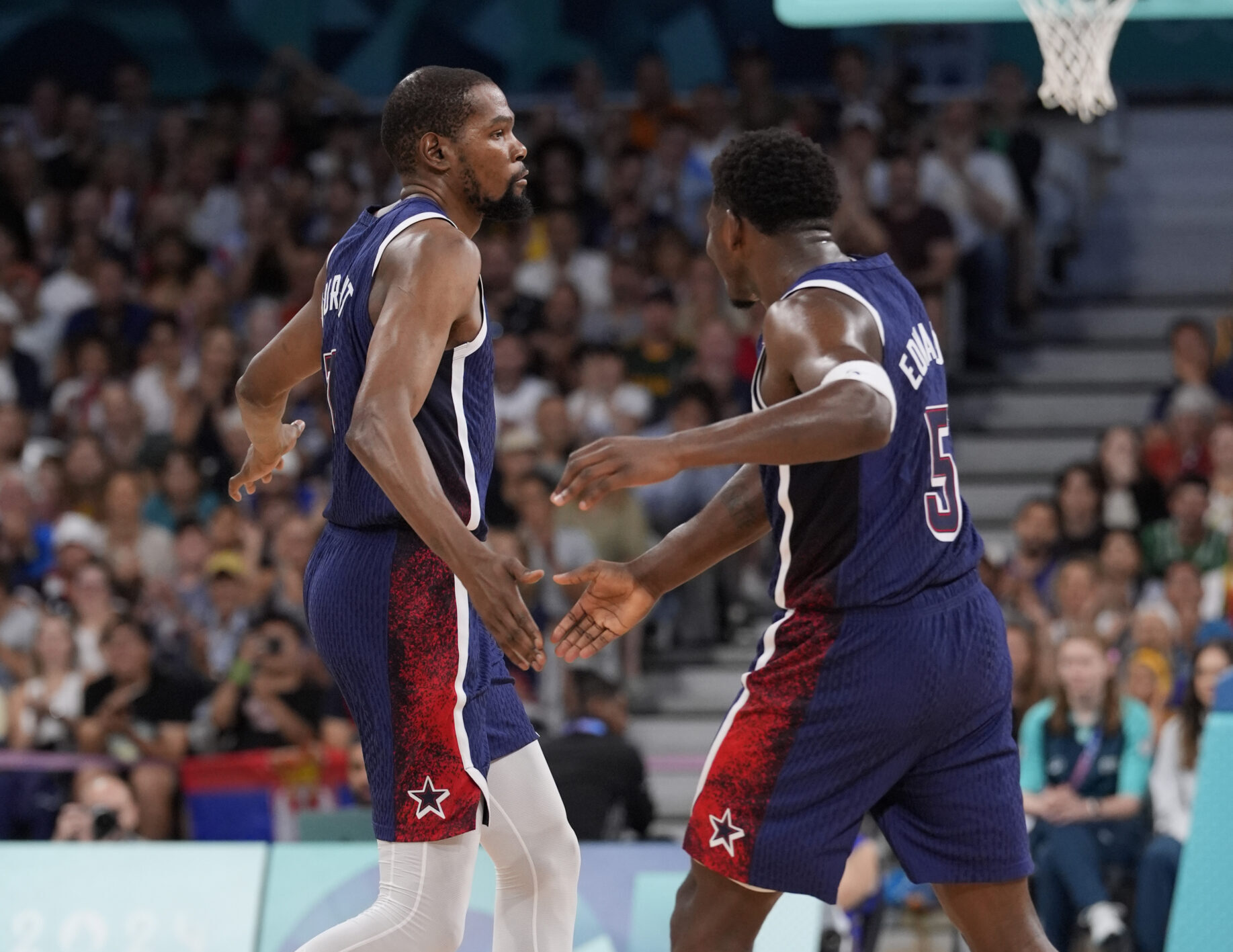 Olympics: Basketball-Men Group C - PUR-USA