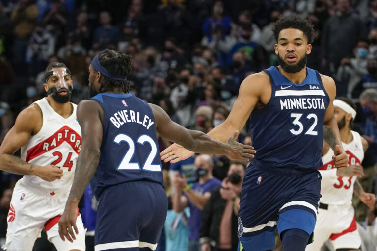 patrick beverley calls out karl-anthony towns for not having rudy gobert back minnesota timberwolves