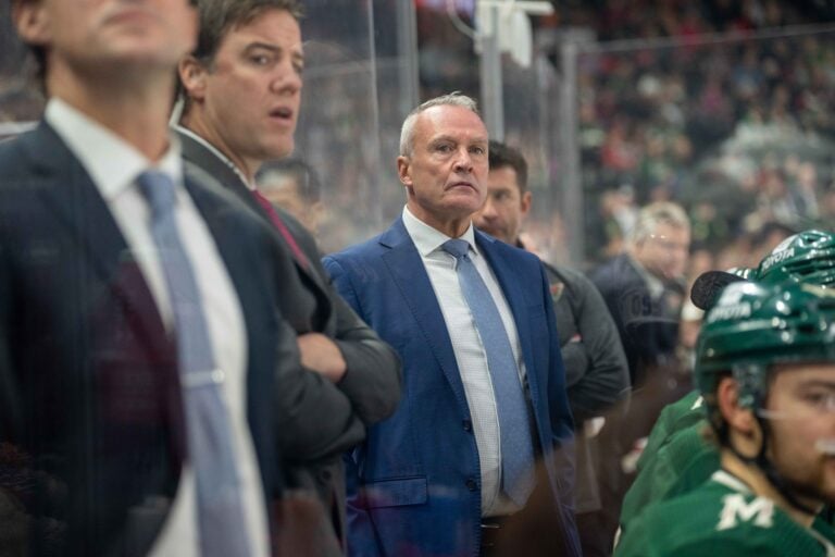 dean evason blames minnesota wild goalies being fired john hynes new head coach
