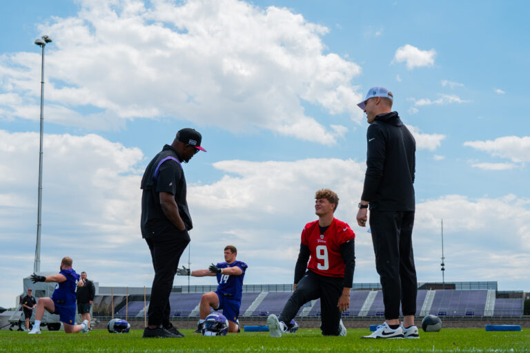 Brian Flores, JJ McCarthy - Minnesota Vikings