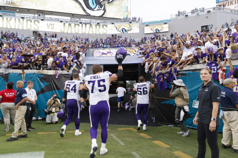 Garrett Bradbury, Brian O'Neill, Blake Brandel - Minnesota Vikings at Jacksonville Jaguars