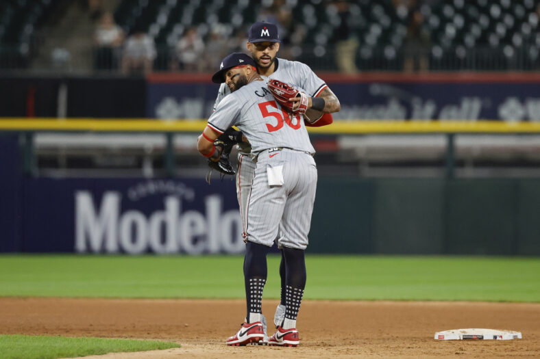 Carlos Correa, Willi Castro - Minnesota Twins at Chicago White Sox