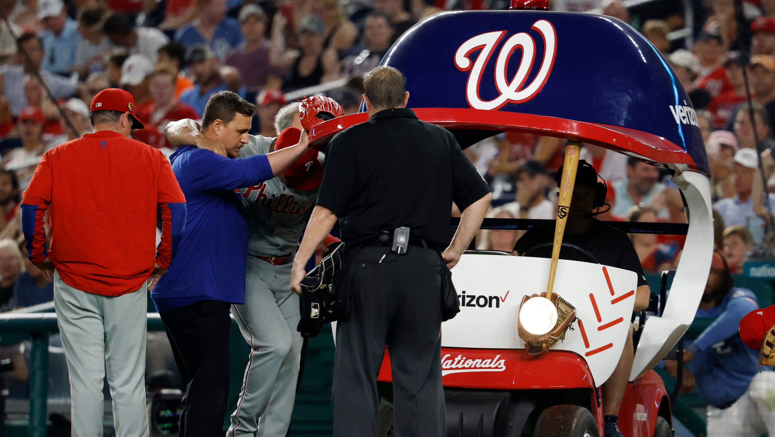 Traded Minnesota Twins Reliever Carted Off Field