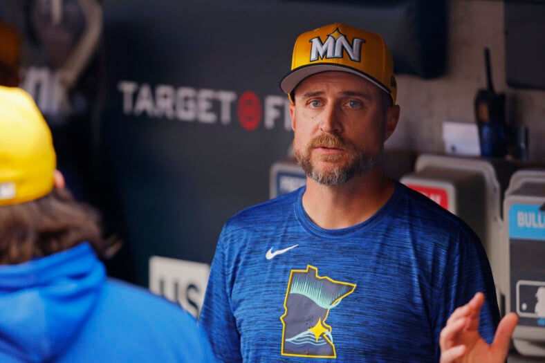 Former Twins manager Rocco Baldelli - Detroit Tigers at Minnesota Twins